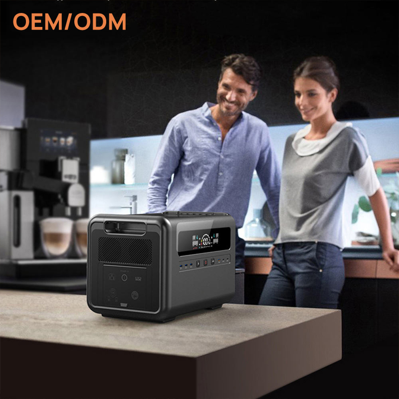 Portable power station 1000W 2000w 2400W solar generator outdoor power bank for camping
