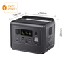800W/512wh outdoor camping portable power station with solar