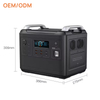 EZ2000 2000W/2048wh outdoor camping portable power station with solar