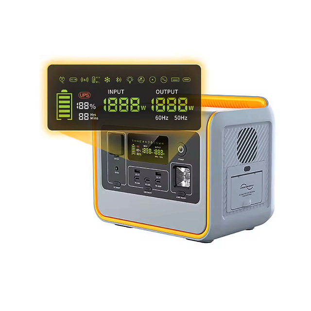 800W/512wh outdoor camping portable power station with solar