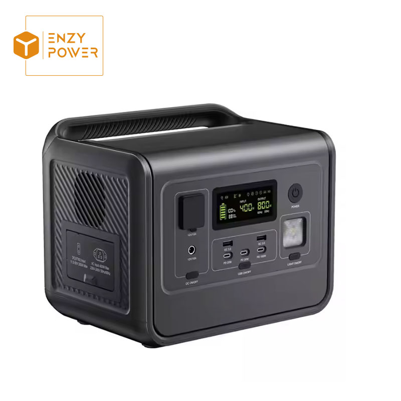 800W/512wh outdoor camping portable power station with solar