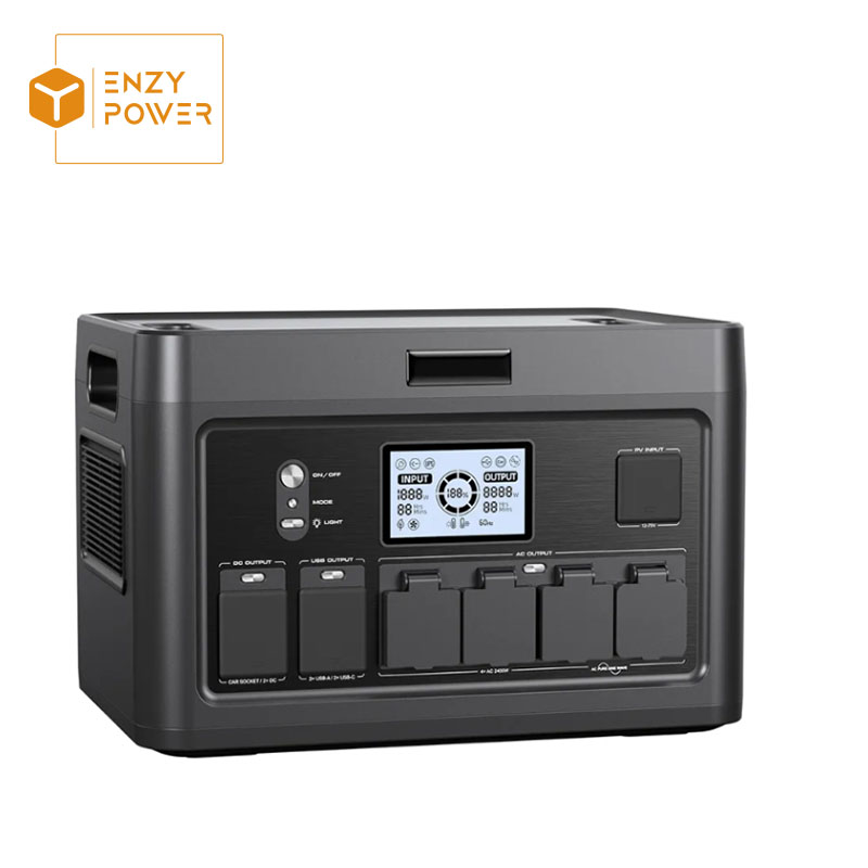 Lifepo4 Outdoor Charging 2400W Hard Case High Capacity Portable Power Station 