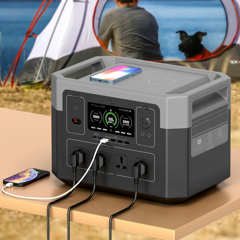  latest collection pure sine wave 1920Wh 2000W Smart Portable Energy Storage Power Supply