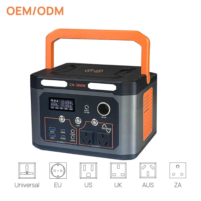 300w Battery Portable Power Station For Camping Electric Power Station