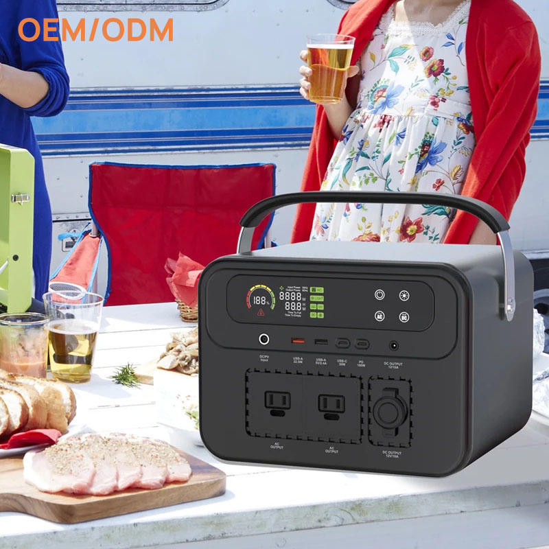 outdoor portable energy storage large capacity solar emergency camping power supply