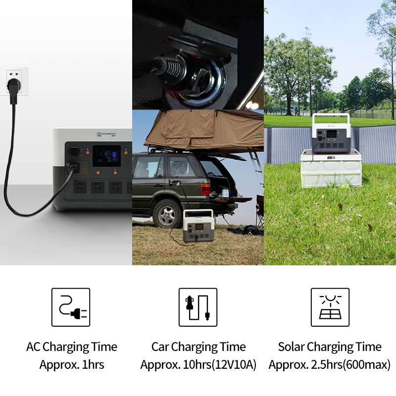  1500w 1800W Compact Bluetooth Portable Power Station For Off-grid