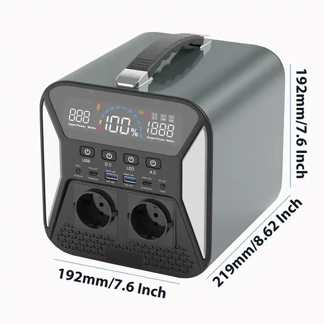 EZ301UA 500W/360000mAh 483.8Wh outdoor camping portable power station with solar 