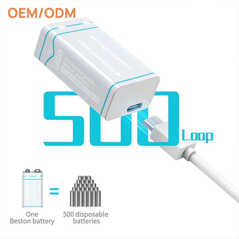 Rechargeable battery 3700mwh Li-ion battery for Multi-meter and toy USB-C Portable