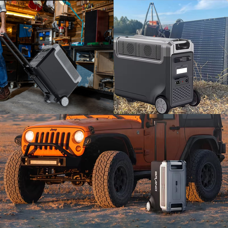 EZ3600 3600W/3840Wh fast Chargeing Portable Power Station 3600Wh 2.7H To Full Charge 5 AC Outlets 3600-7200W 120V Lifepo4 Power Station
