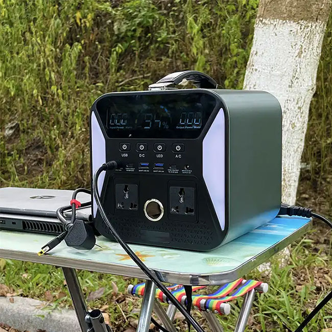 EZ301UA 500W/360000mAh 483.8Wh outdoor camping portable power station with solar 