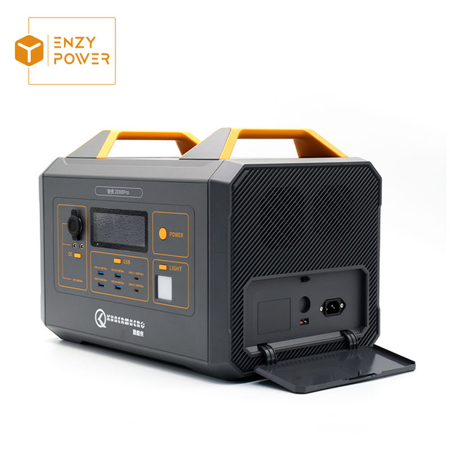 On-board Charging Hard Case Bluetooth Portable Power Station 2200W 2016Wh 