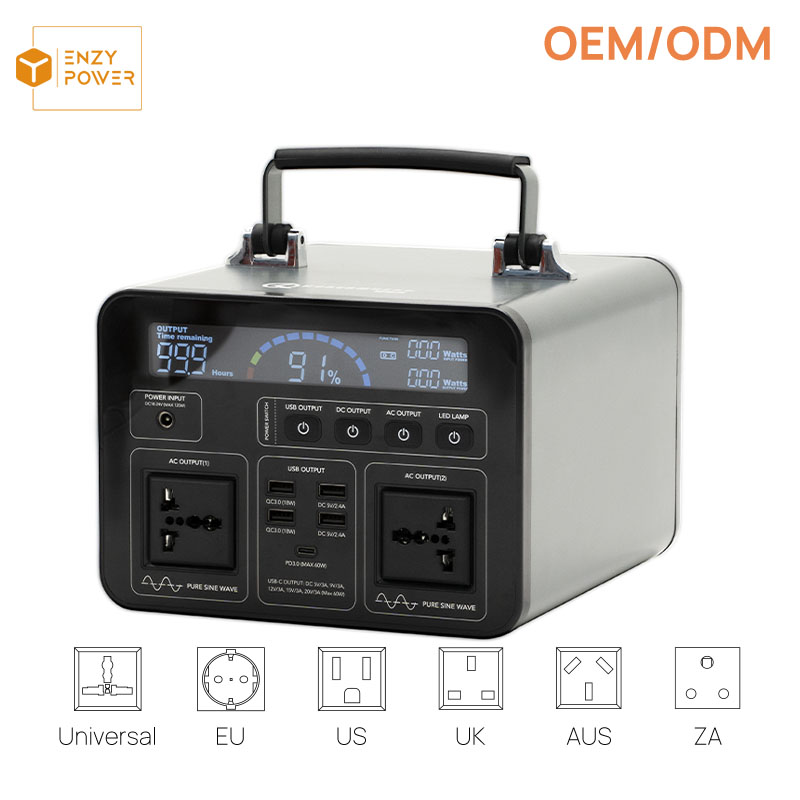 500W 135200mAh Cubic Wireless Charge Portable Power Station For Adventure