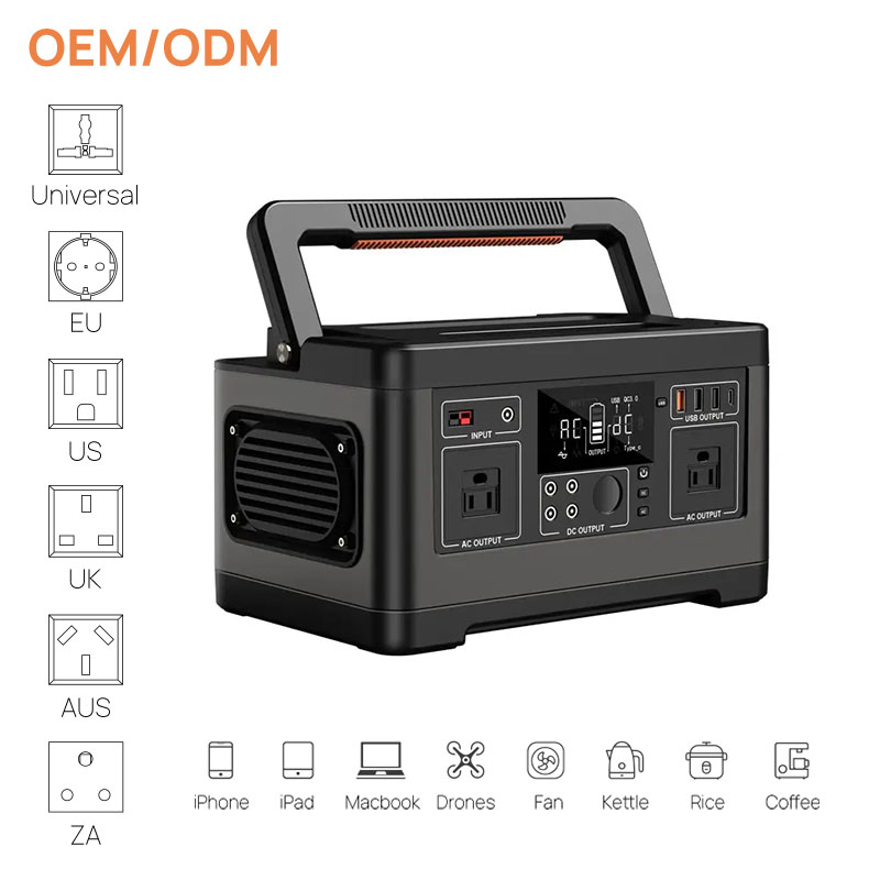 outdoor energy storage emergency portable power station 500W Portable Lithium Battery LiFePO4 portable power station