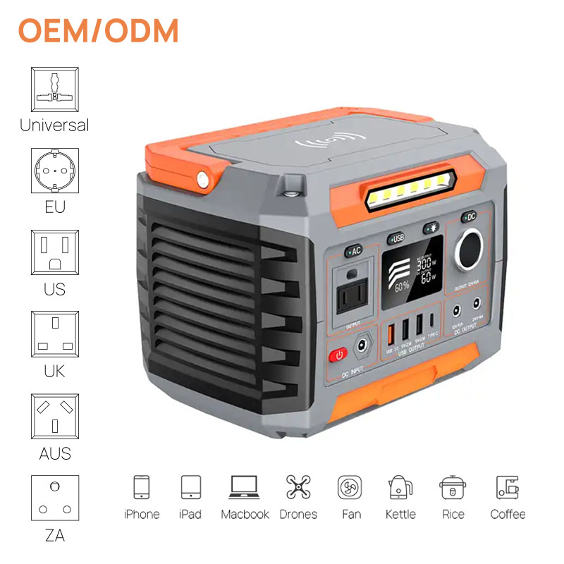 Emergency outdoor 300w portable power station for camping