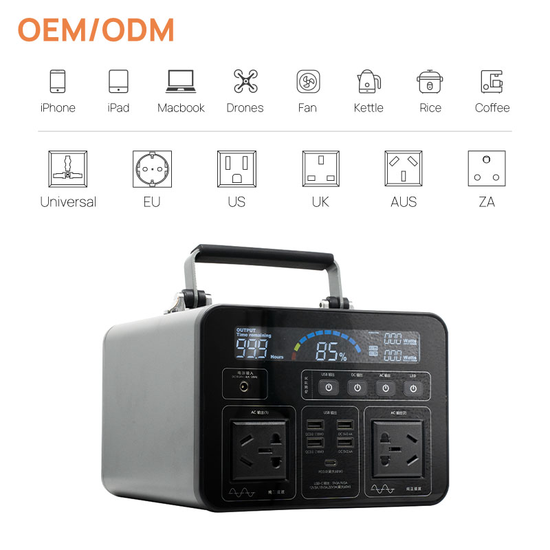 500W 135200mAh Cubic Wireless Charge Portable Power Station For Adventure