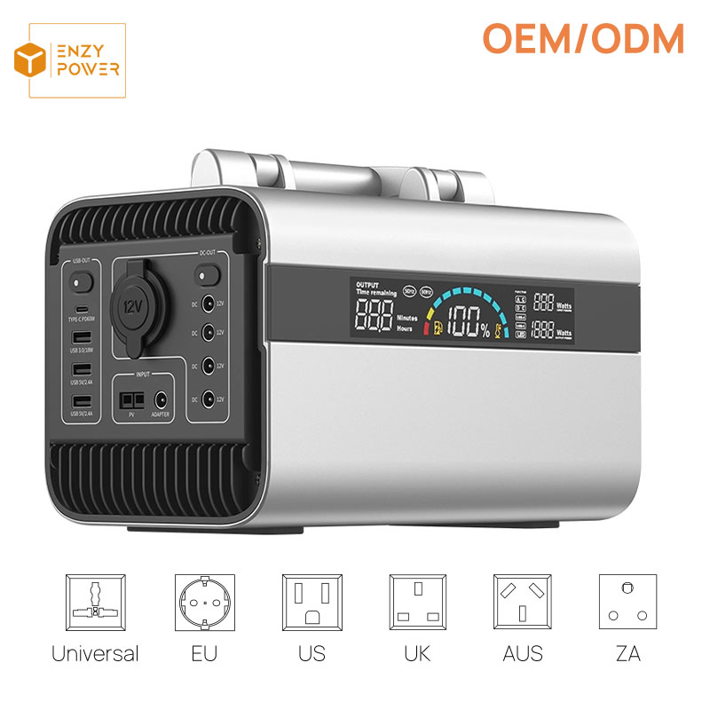 Customized 110V 220V 300W 600W 1000W Camping Wilderness Solar generator Saw Portable Power Station