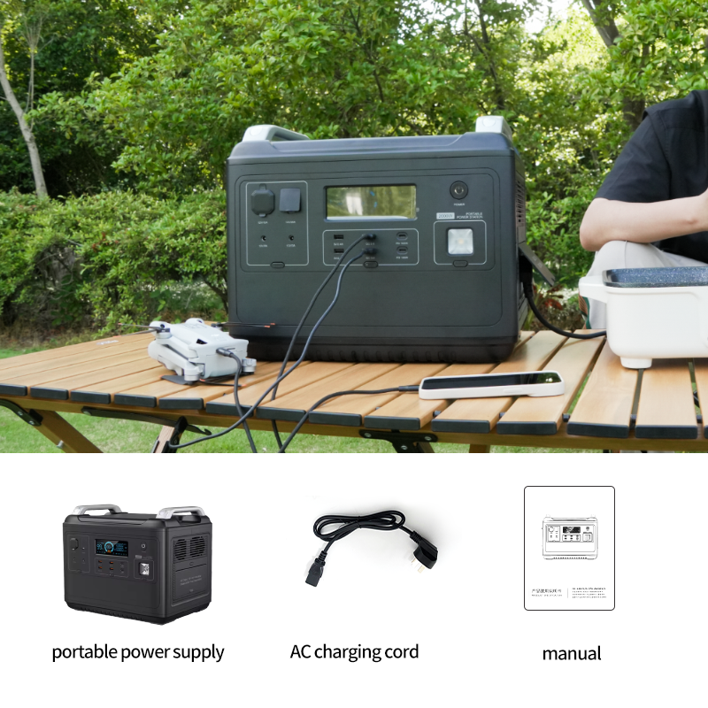 EZ2000 2000W/2048wh outdoor camping portable power station with solar