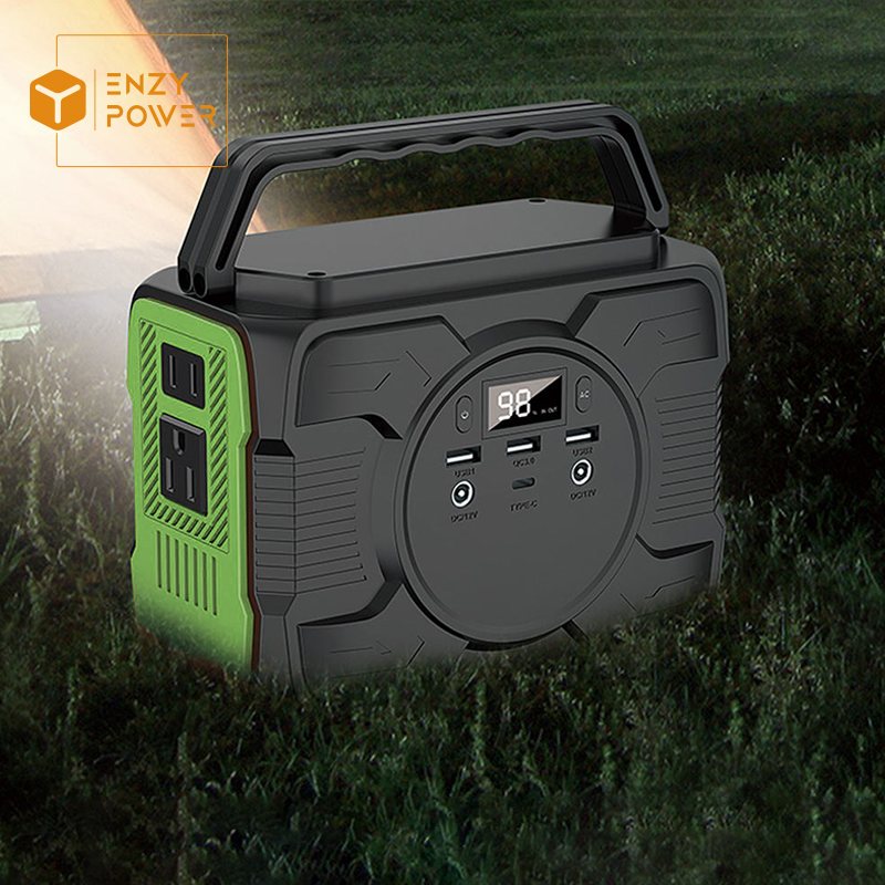 Portable Rechargeable Solar Emergency Power Station Solar Generator With Led Light Mobile Solar Power Station