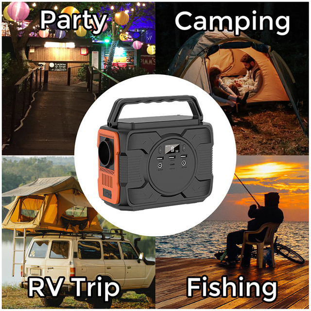  48000mAh Portable Outdoor Camping Power Station Adapter Charger