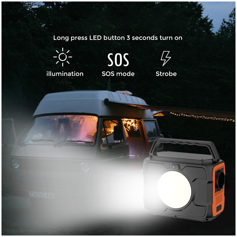  48000mAh Portable Outdoor Camping Power Station Adapter Charger
