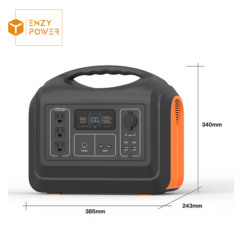 1200W Camping Emergency Backup LiFePO4 Battery Bank Charging Portable Power Station 