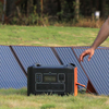 2400W LiFePO4 Battery Charge Generator 220V Solar Power Station Portable For Europe