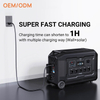 5000w lifepo4 battery charge solar generator energy system portable power station
