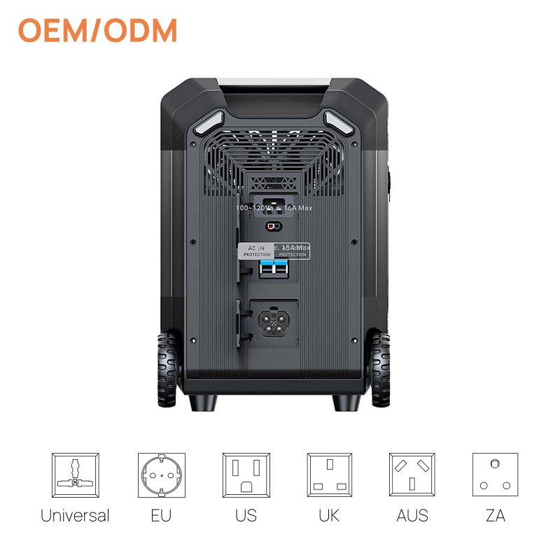 5000w lifepo4 battery charge solar generator energy system portable power station